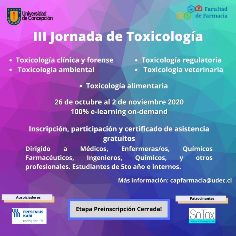 III Jornada de Toxicologia